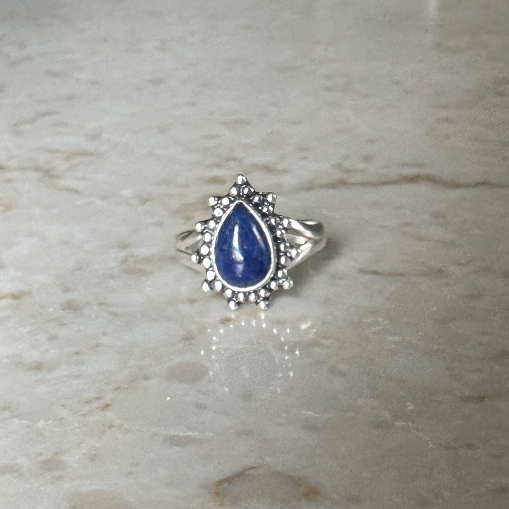 NWOT Sundance Inky Harbor Ring, Lapis Lazuli, Sterling Silver
